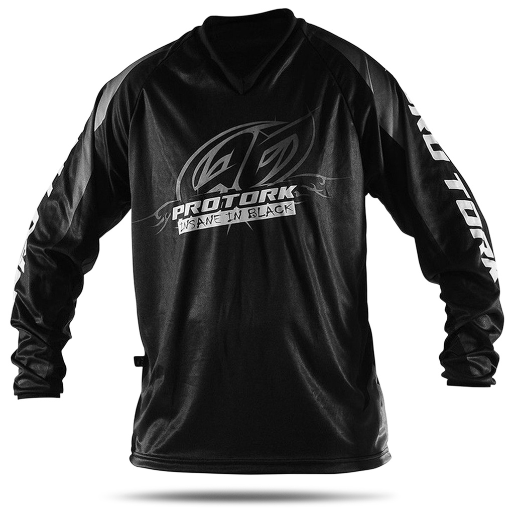 Camisa Adulto Para Motocross Enduro e Trilha Pro Tork Insane In Black