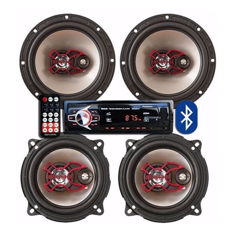 Kit Som Bluetooth Zafira + 4 Alto Falante Bravox 200w