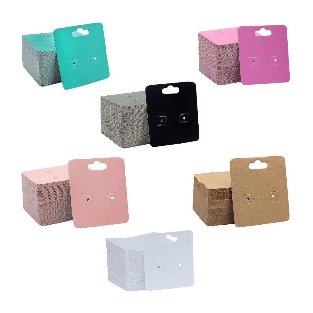 200 Unidades Cartela Tag para Brinco 5,5x6 cm
