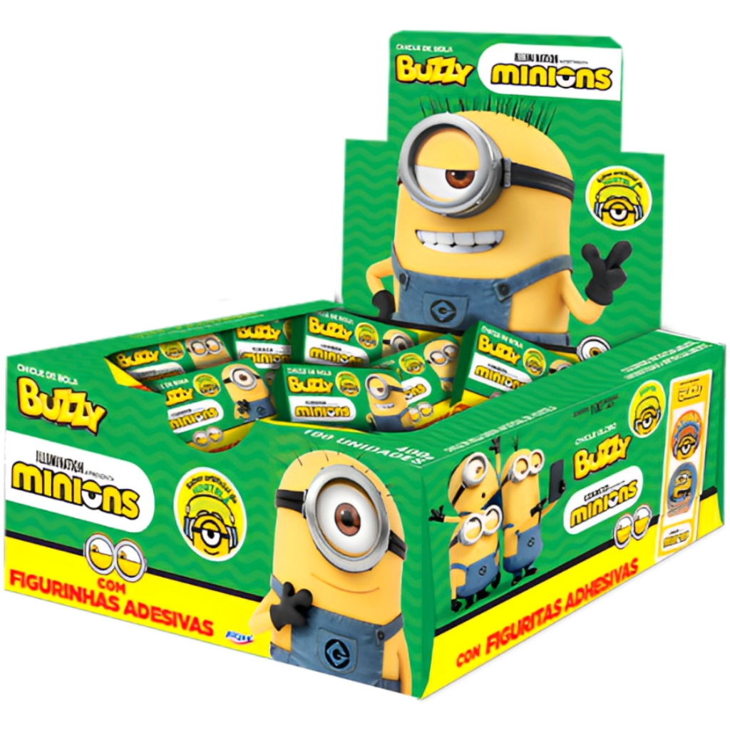 Chiclete Minions Hortelã C/90 Unidades Buzzy
