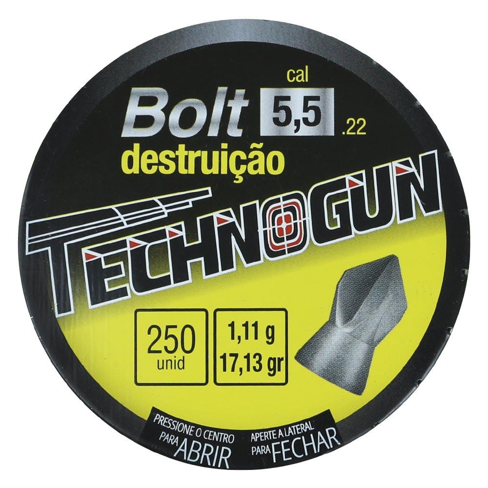 Lata Technogun Bolt 17,13gr 250un. 5.5mm -AR15 SPORT