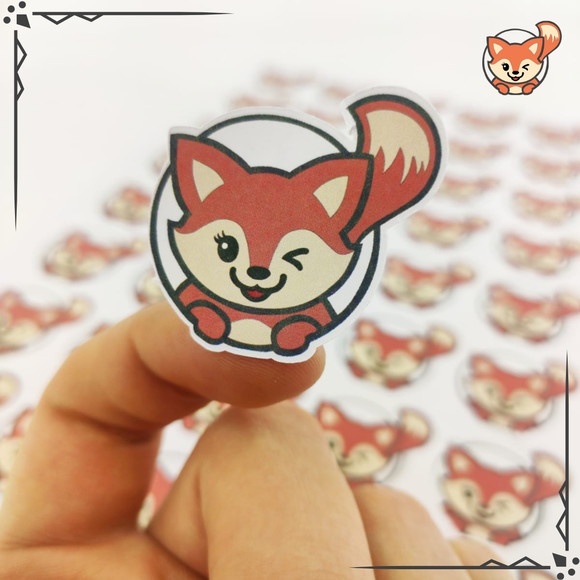 Adesivos Redondos Personalizados 4x4 - SEU LOGO OU TEMA - Festas, Embalagens, Presentes, Doces