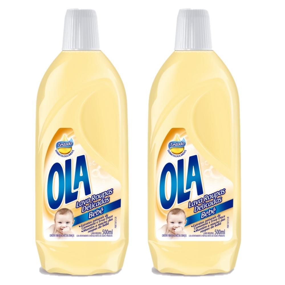 Kit com 2 Lava Roupas Ola Bebê 500ml