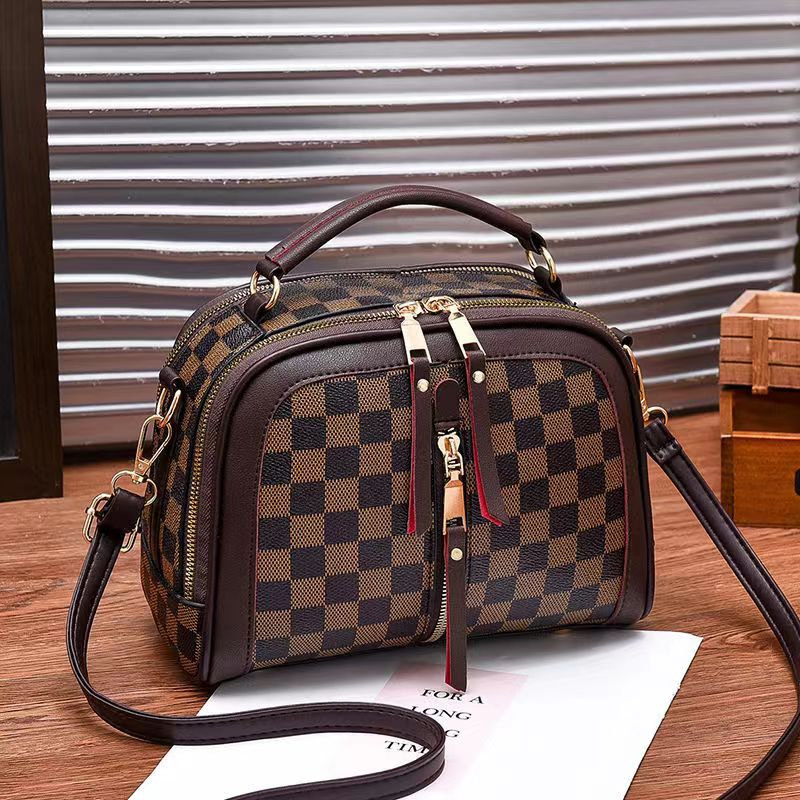 Crazy Bag Bolsa Tiracolo Feminina Portátil Moda Fêmea Bolsas de Ombro Alta capacidade/Couro