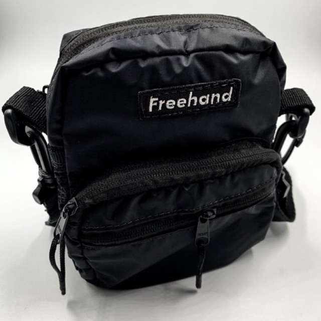bolsa lateral masculina shoulder bag unisexx preta resistente à água 07 compartimentos