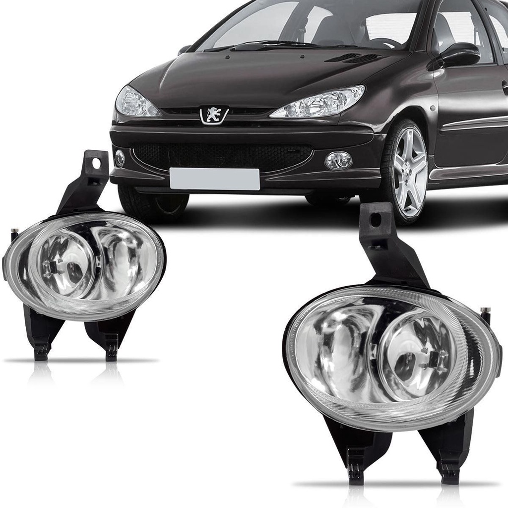 Par Farol Milha Peugeot 206 2004 2005 2006 2007 2008 2009 2010