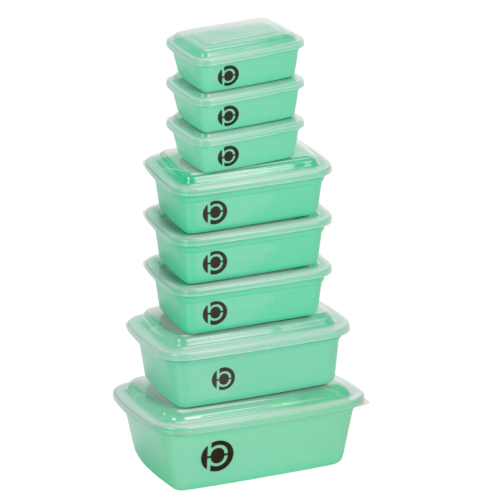 Kit 10 Potes Com Tampa Para Marmita E Alimentos Plastbon