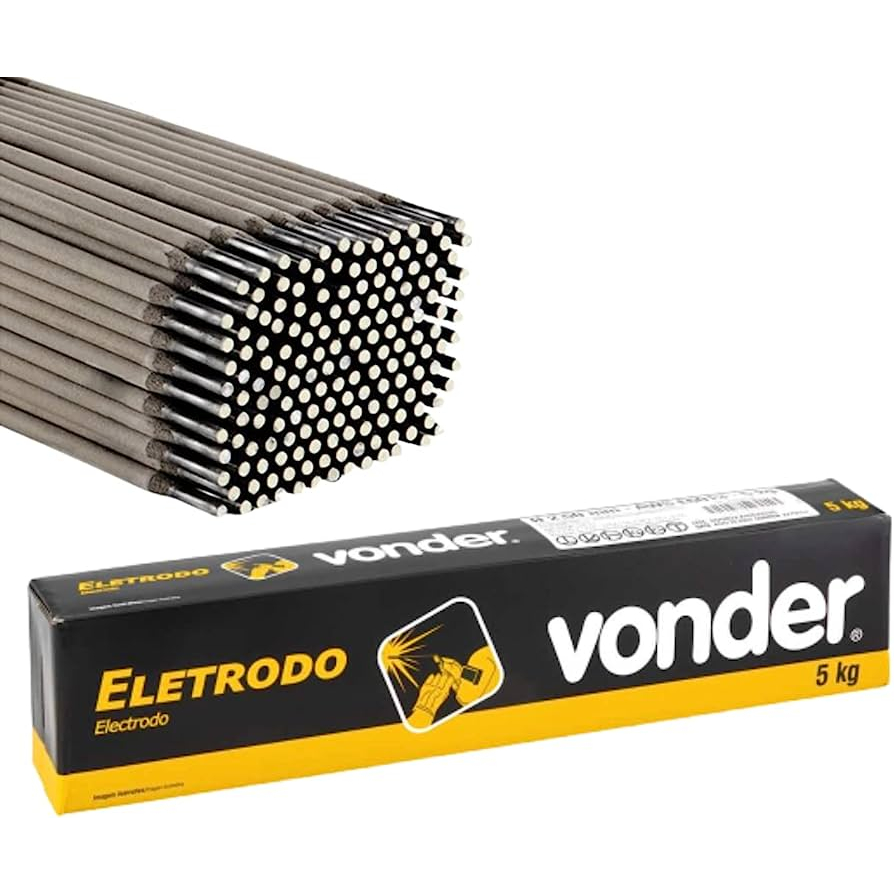 Eletrodo Para Soldador Solda Aço Carbono Serralheiro 5kg Modelo 6013 Profissional - Vonder