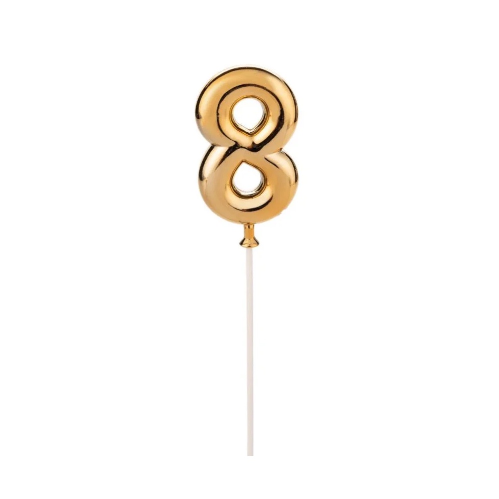 Topo de Bolo Dourado - 01 Unidade - Silver Festas - Rizzo Número:8