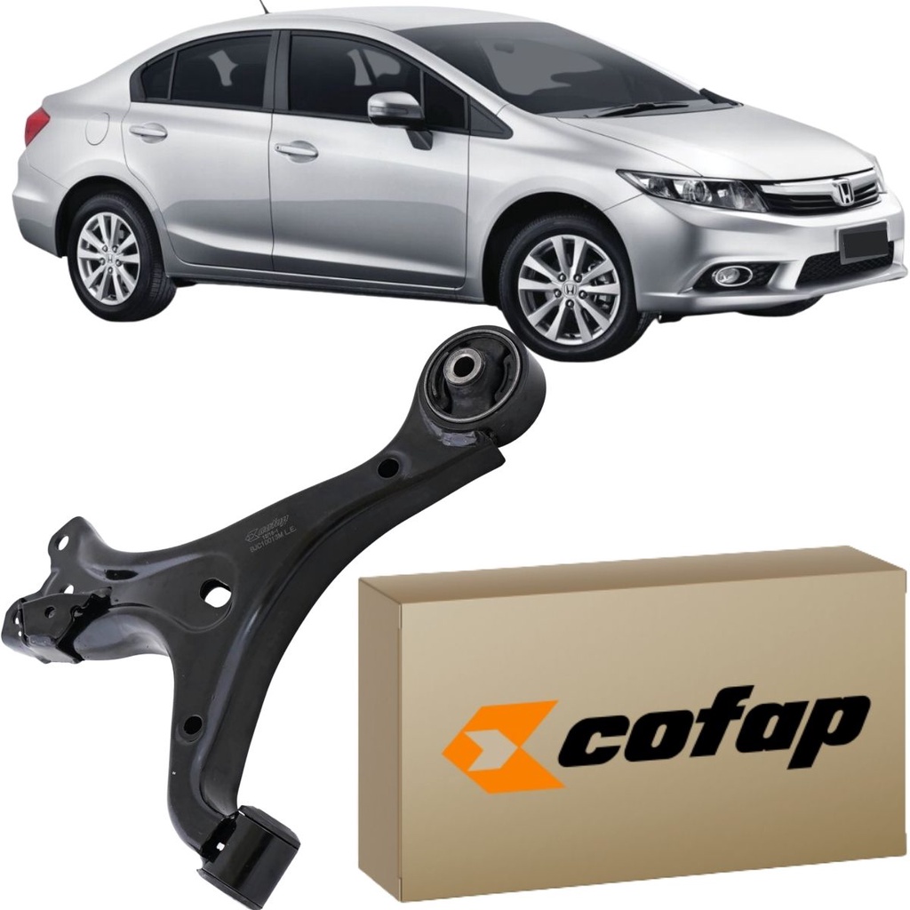 Bandeja Balança Dianteira Esquerda Original Cofap Honda Civic 2011 até  2016.