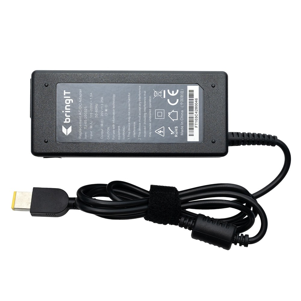 Fonte Carregador para Notebook Lenovo Part Number ADLX65NCC3A | 20 V 3.25 A 65 W