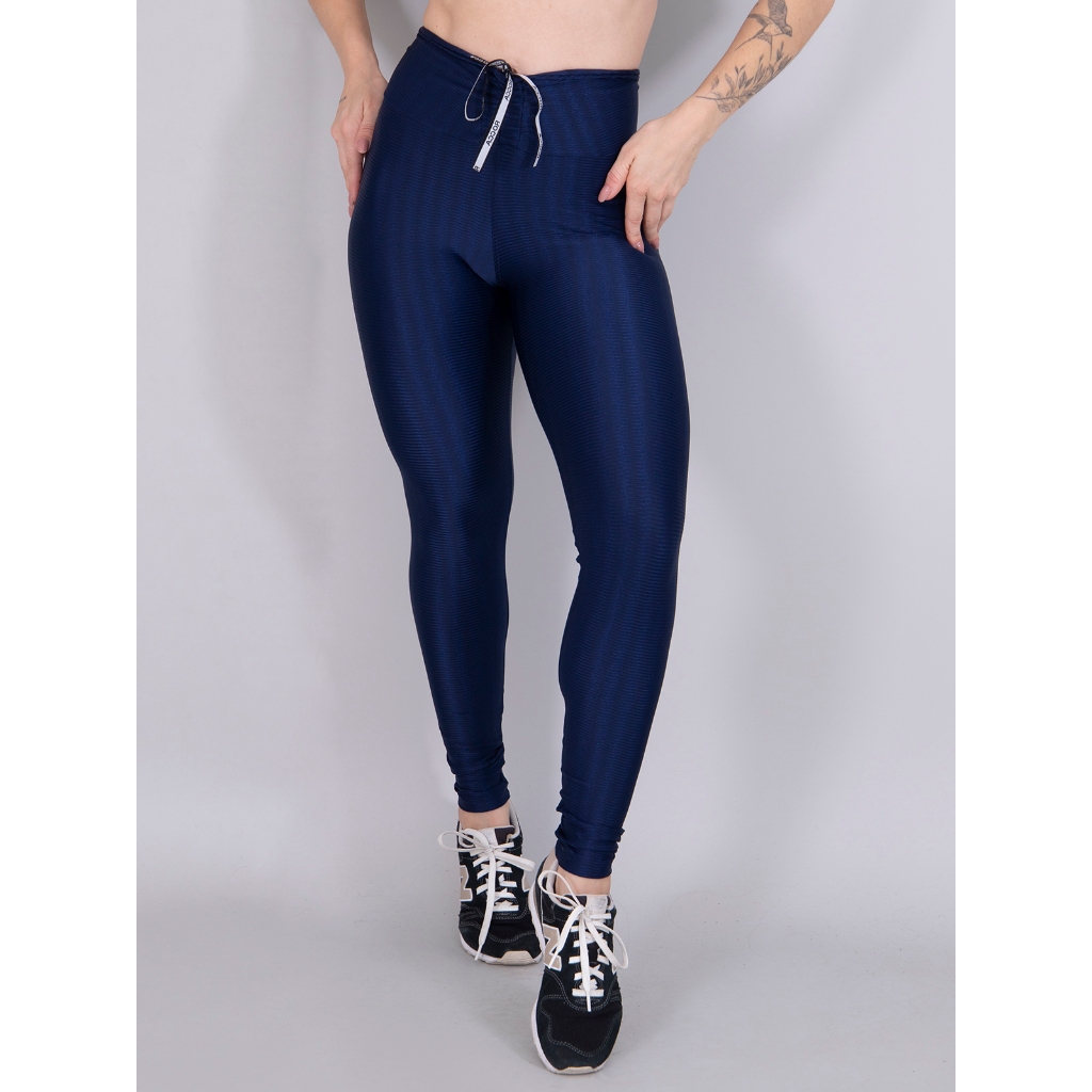 Calça Legging New Zig Cadarço Moda Feminina