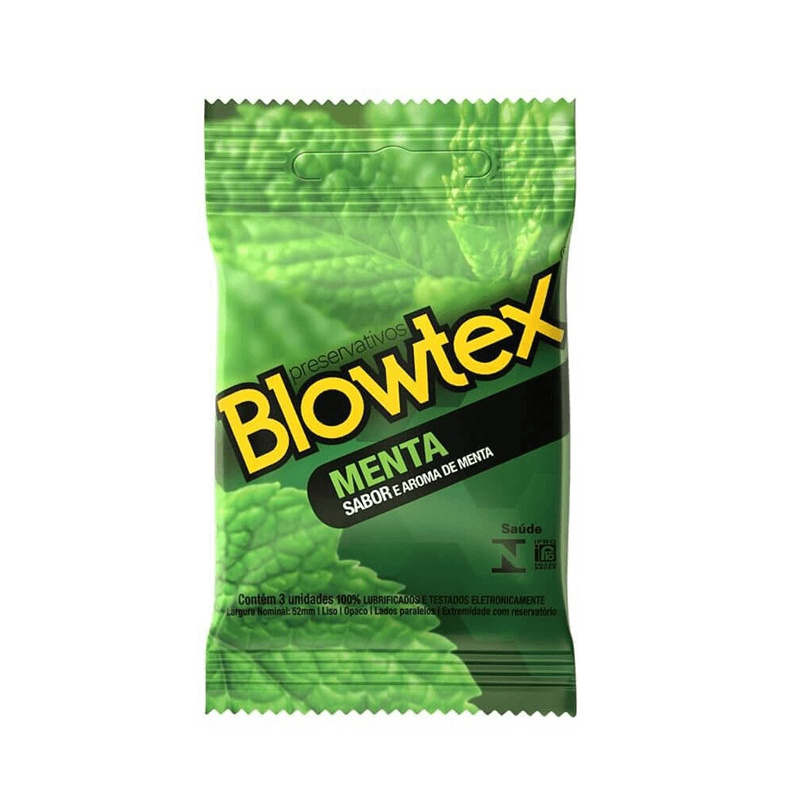 Preservativo 3 Unidades Menta - Blowtex