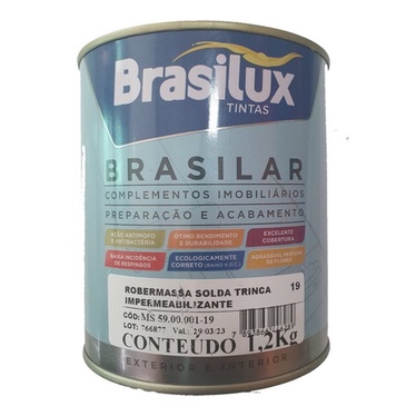 Robermassa Solda Trinca Impermeabilizante Veda Trincos 1,2kg - Brasilux
