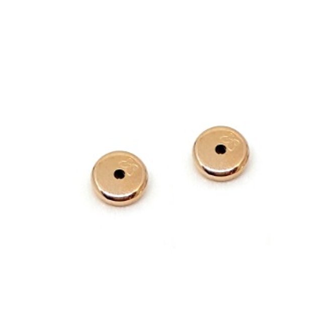 Par de Tarraxa Rommanel infantil baby folheada a ouro 590036