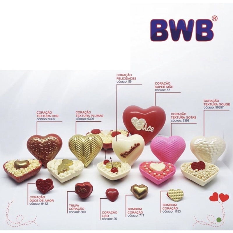 1~4 forma bwb coração de Páscoa dia das mães e namorados silicone 3 partes e simples
