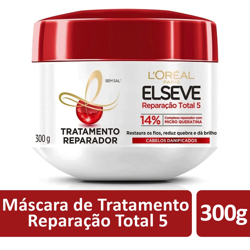 Máscara De Tratamento Reparação Total 5 Elseve Loréal Paris