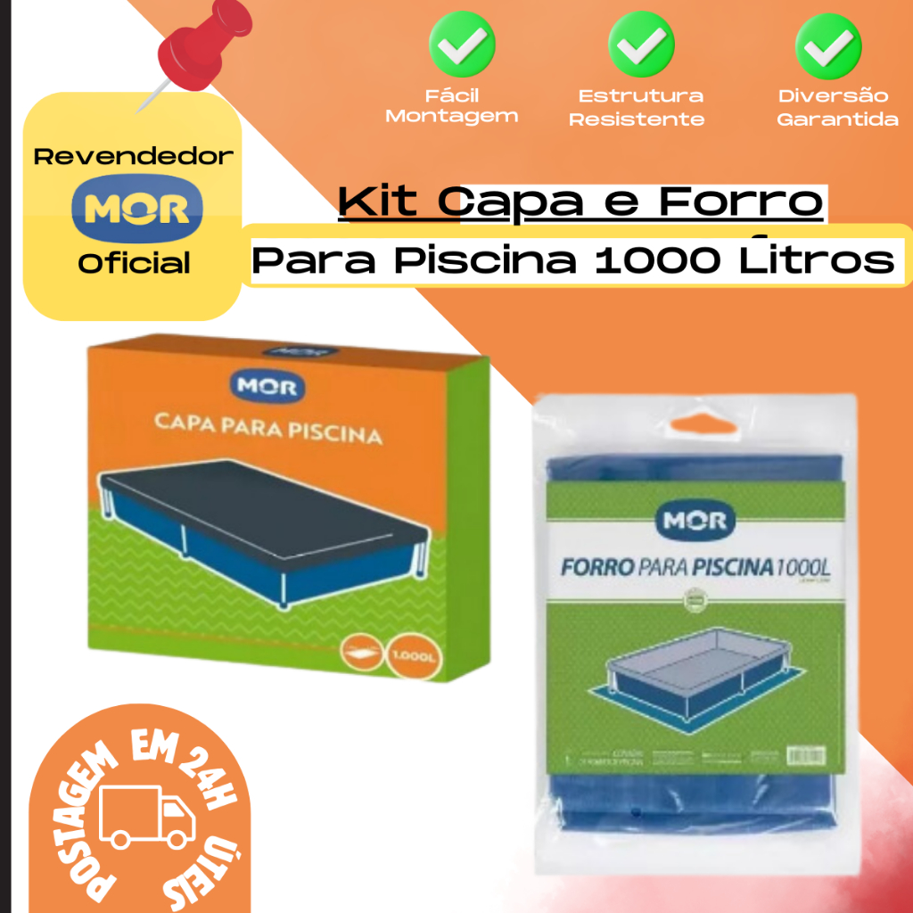 Capa Para Piscina Standard Infantil + Forro 1000 Litros