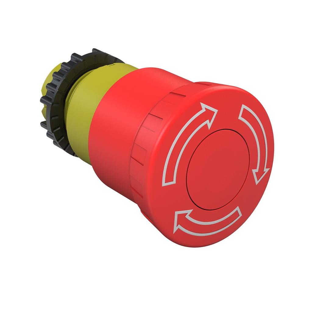 Botao Emergencia Plastico 42mm Sem Flange Girar Para Soltar
