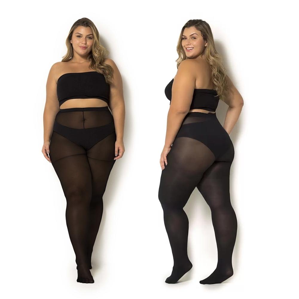 2 Meia Calca Classica Trifil Feminina Fio 80 Opaca em Poliamida Resistente e Duravel Plus Size