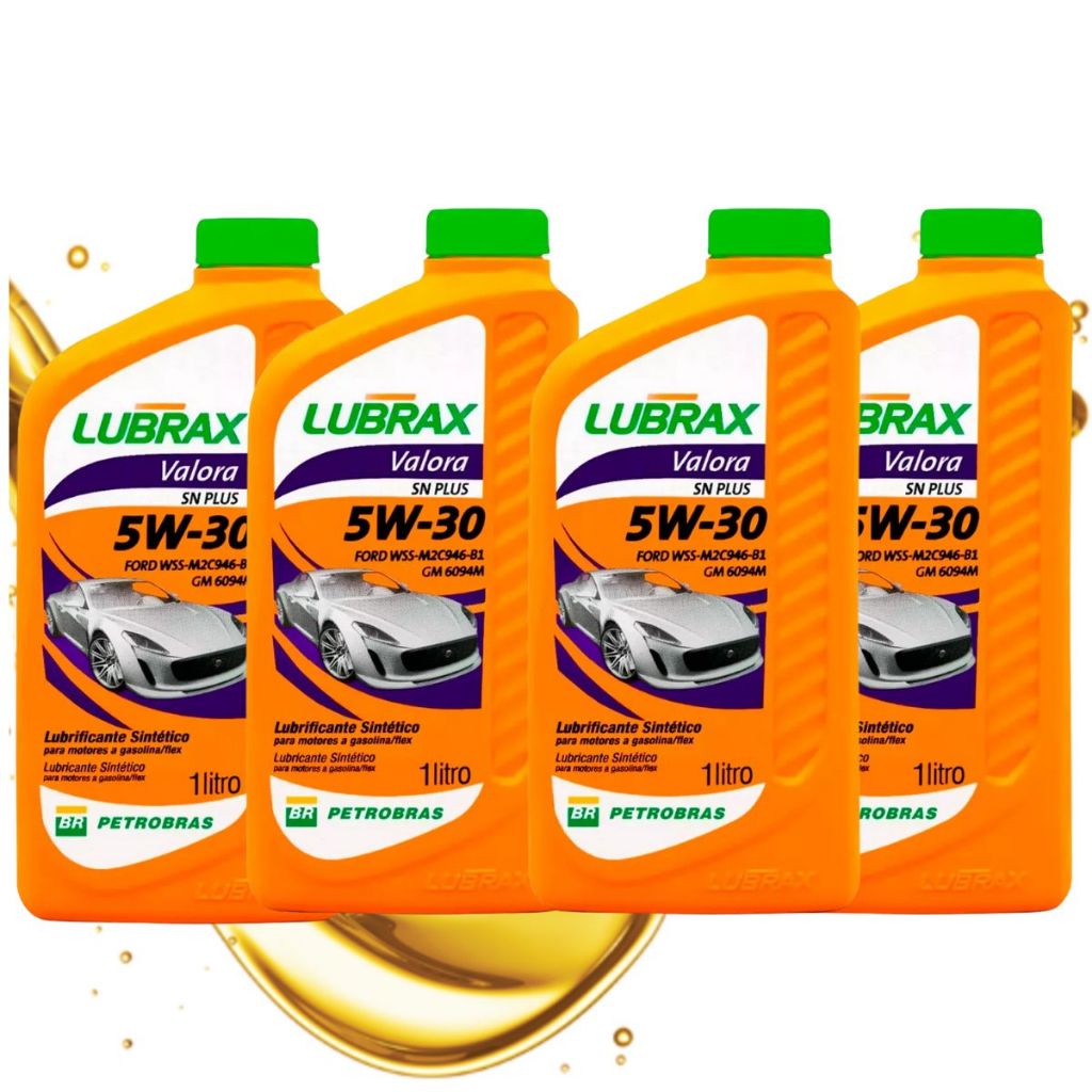 Kit 04 Litros Óleo Lubrificante Sintético - Lubrax Valora Plus 5W30