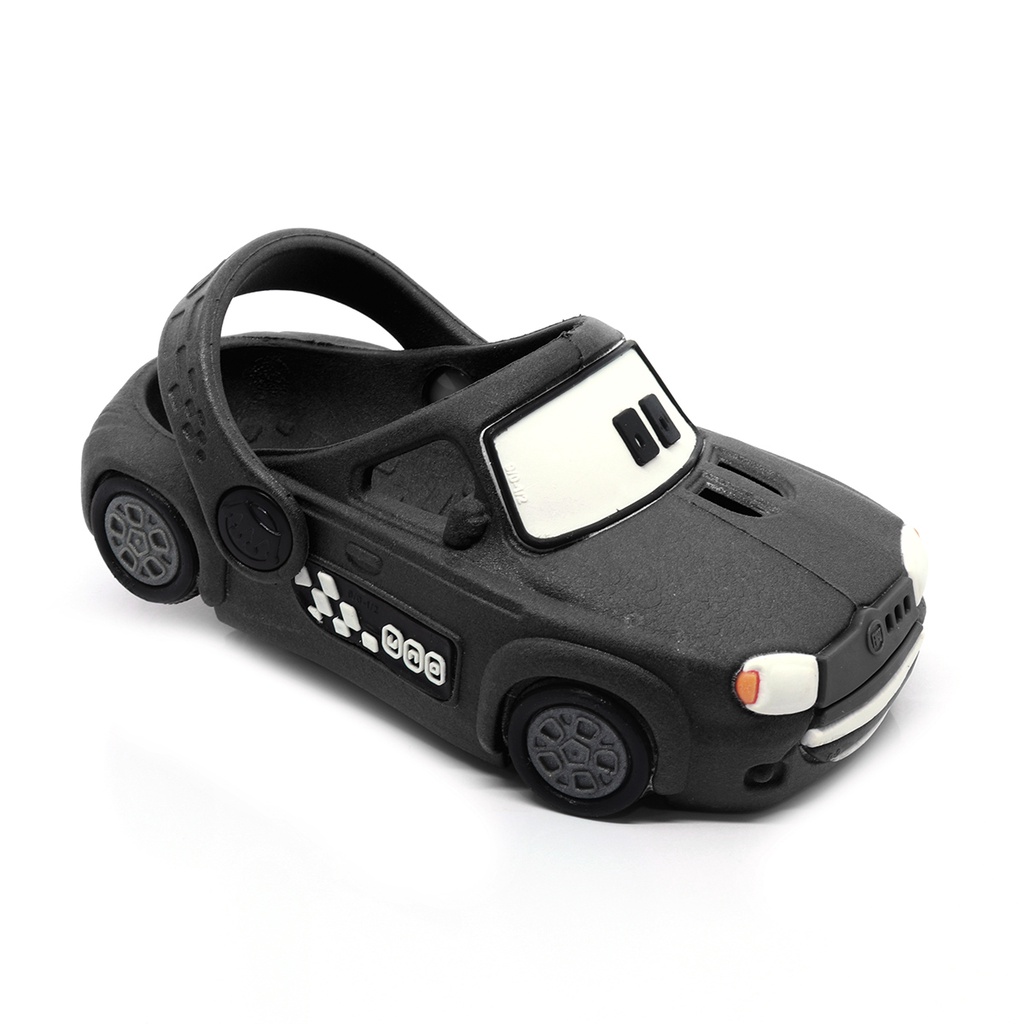 Sandália Babuche Papete Chinelo Infantil Plugt Menino Confortável Carro Uno Preto Promoção