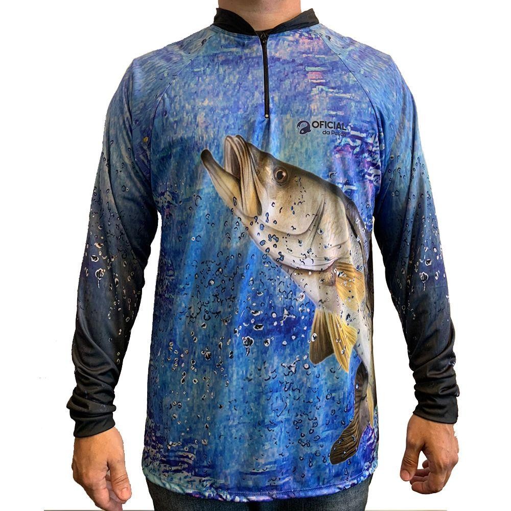 Camisa de Proteção Solar UV Robalo - Oficial da Pesca