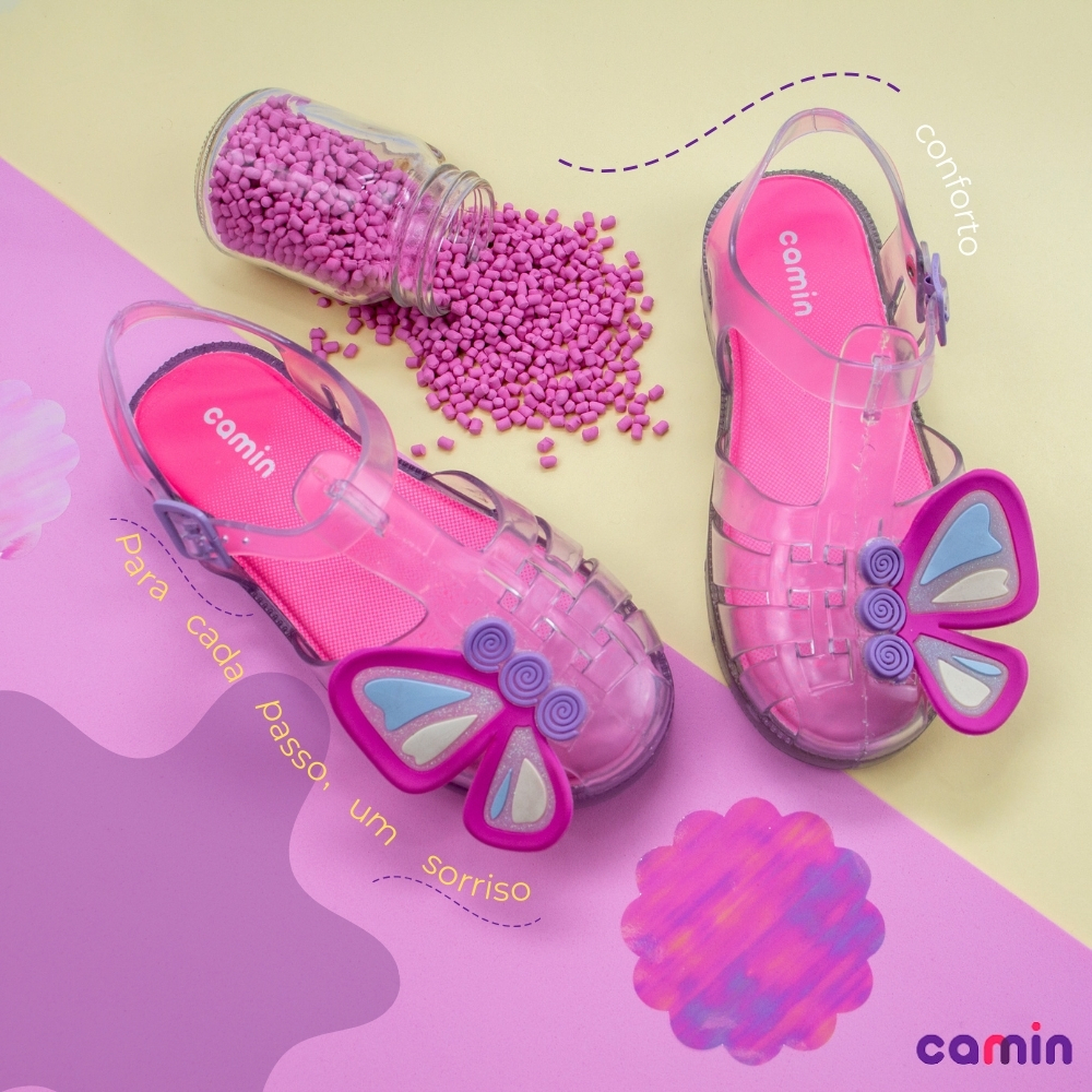 Sandália Feminina Aranha Infantil Menina Vários Modelos Camin Original