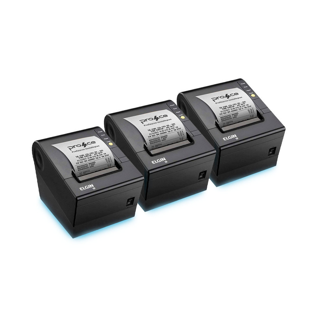 Kit com 3 Impressoras Elgin i9 FULL Térmica