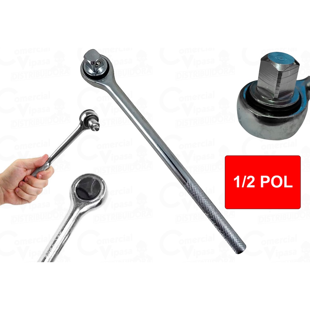 Chave Catraca 1/2 Polegada Reversível Sparta Crv Para Uso Profissional Para Soquetes Abrasão