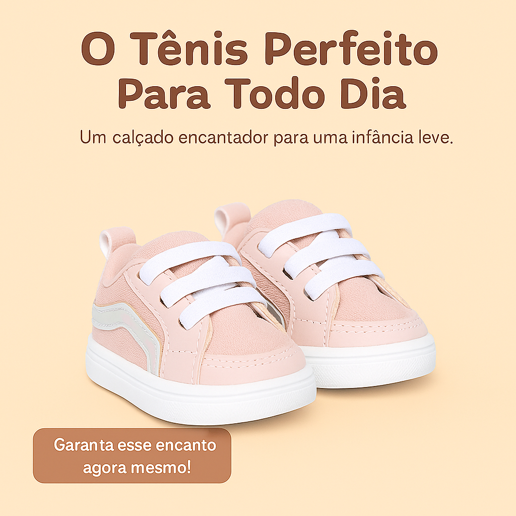 TÊNIS BABY CASUAL MENINA BEBÊ FEMININO BONITO CONFORTÁVEL PREÇO BAIXO PROMOÇÃO