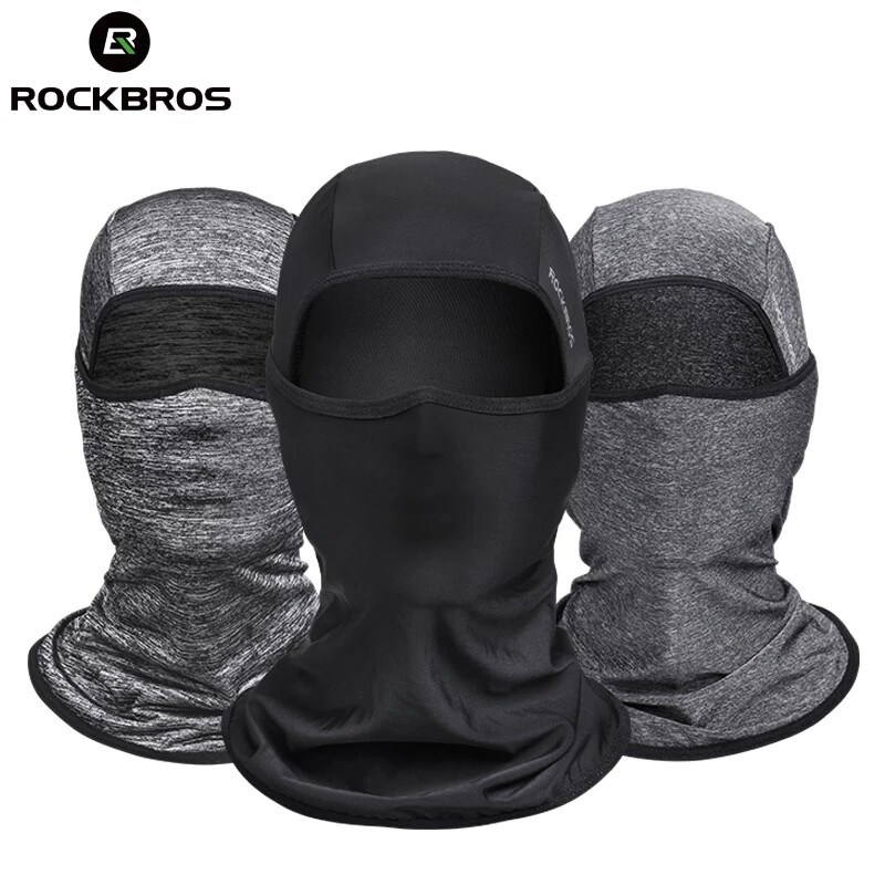 ROCKBROS Máscara Facial De Motocicleta Respirável Em Seda Fria Proteção UV Esportiva Para Caminhadas Ao Ar Livre