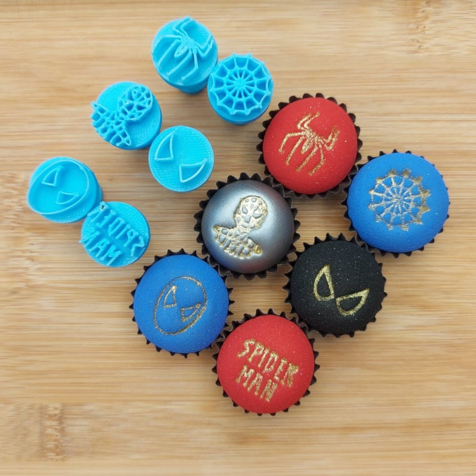 Carimbos para Doces Brigadeiro - Herói Aranha