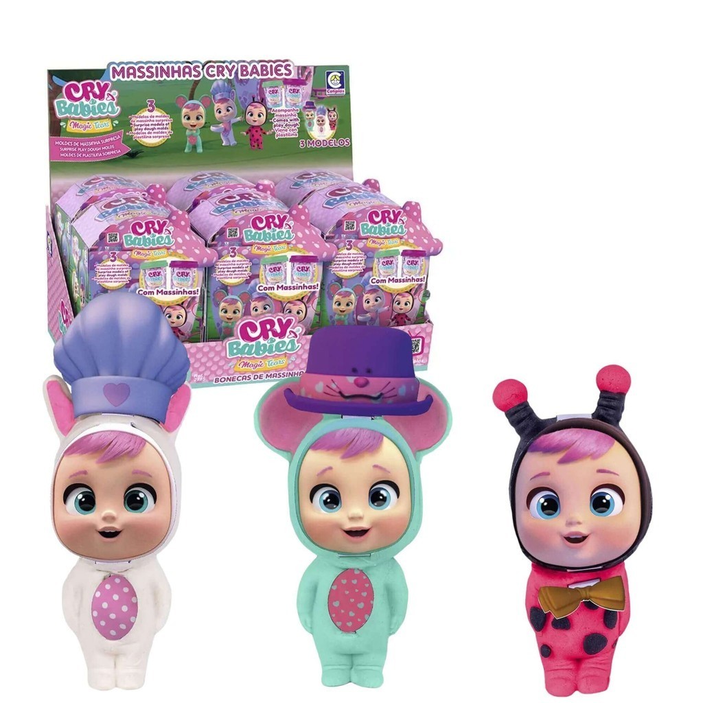 Brinquedo Infantil Massinha Cry Babies Surprise Sortido e Unitário Cotiplás - 2715