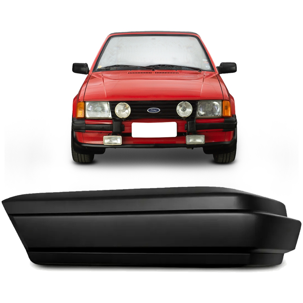 Polaina Parachoque Escort 84 A 86 XR3 GL Ghia Ponteira Dianteira Preta