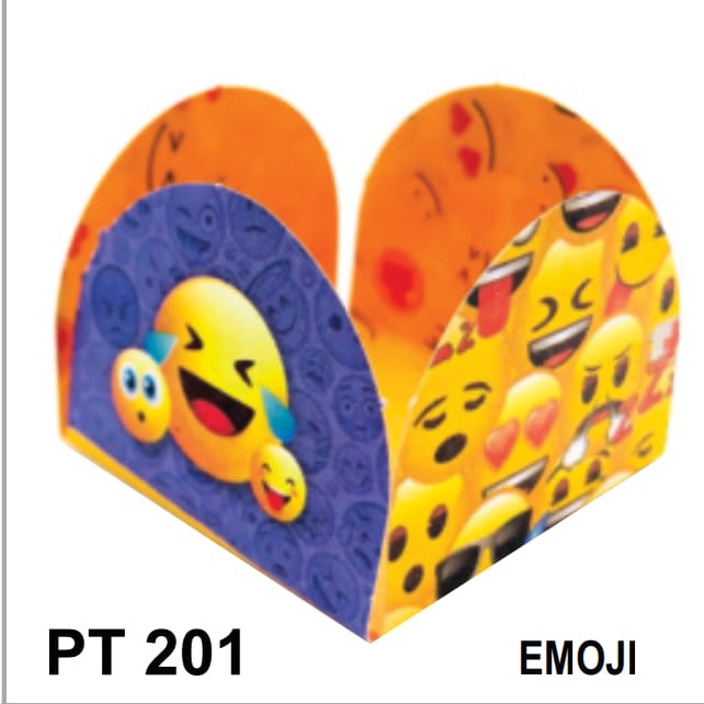 50 forminhas 4 pétalas EMOJI para doces, bombom de chocolate brigadeiros festas temáticas festa