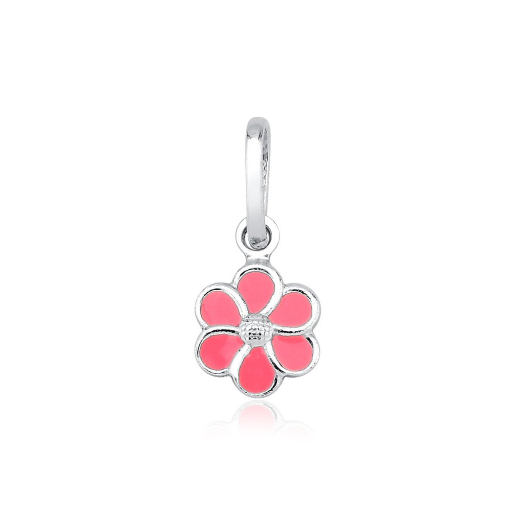 Pingente Flor Rosa Prata 925