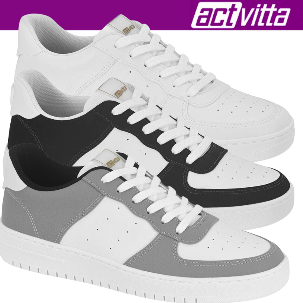 Tênis Masculino Actvitta Estiloso Casual Lançamento Conforto