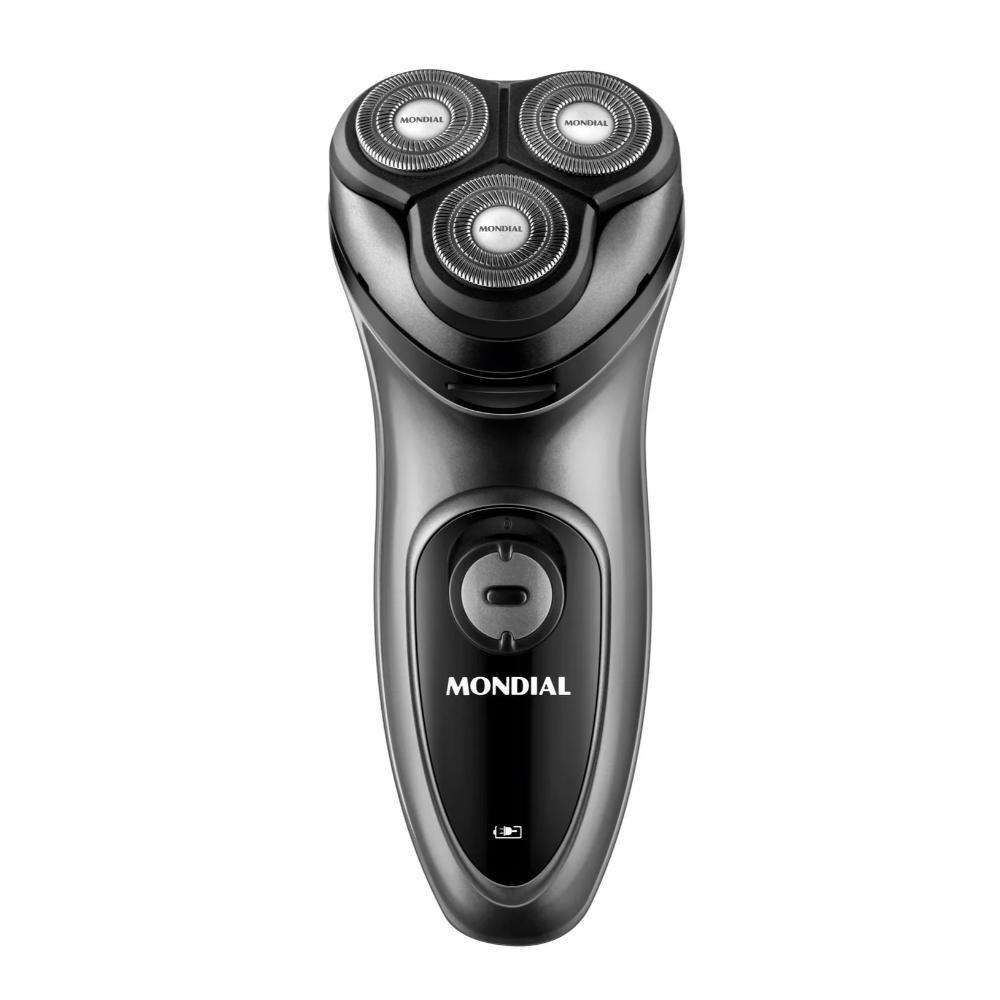 Barbeador Elétrico Mondial Power Shave Preto/Prata 5W Bivolt - BE-02