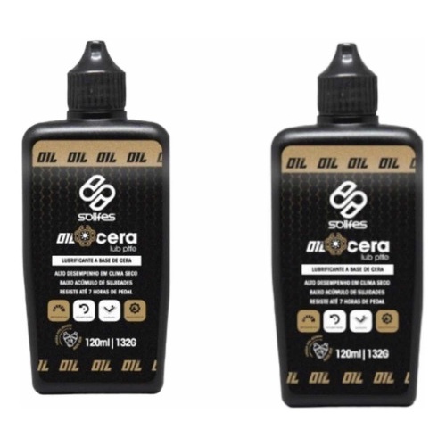 2 Lubrificantes Corrente Bicicleta Solifes Lub Cera 120ml top