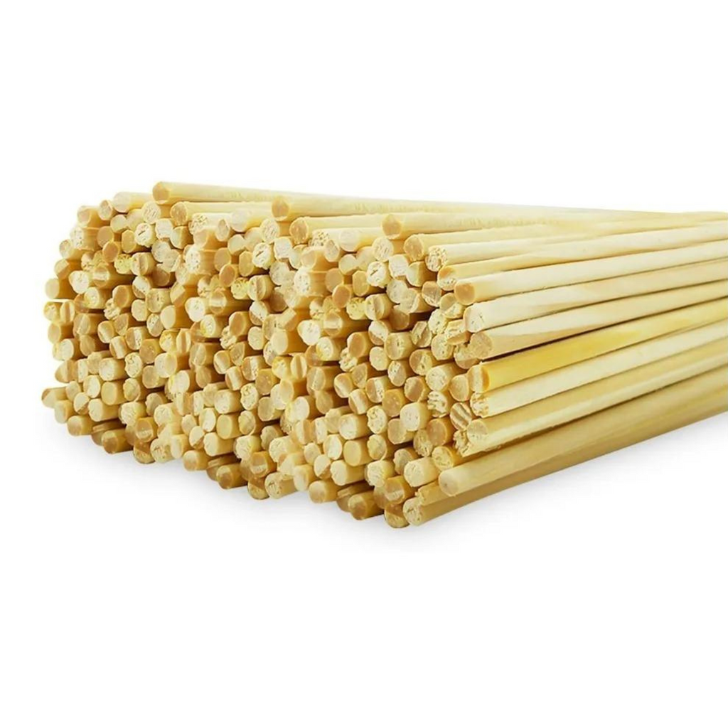 500 Palitos sem Ponta para Churrasco, Algodão Doce, Crepe - 25cm
