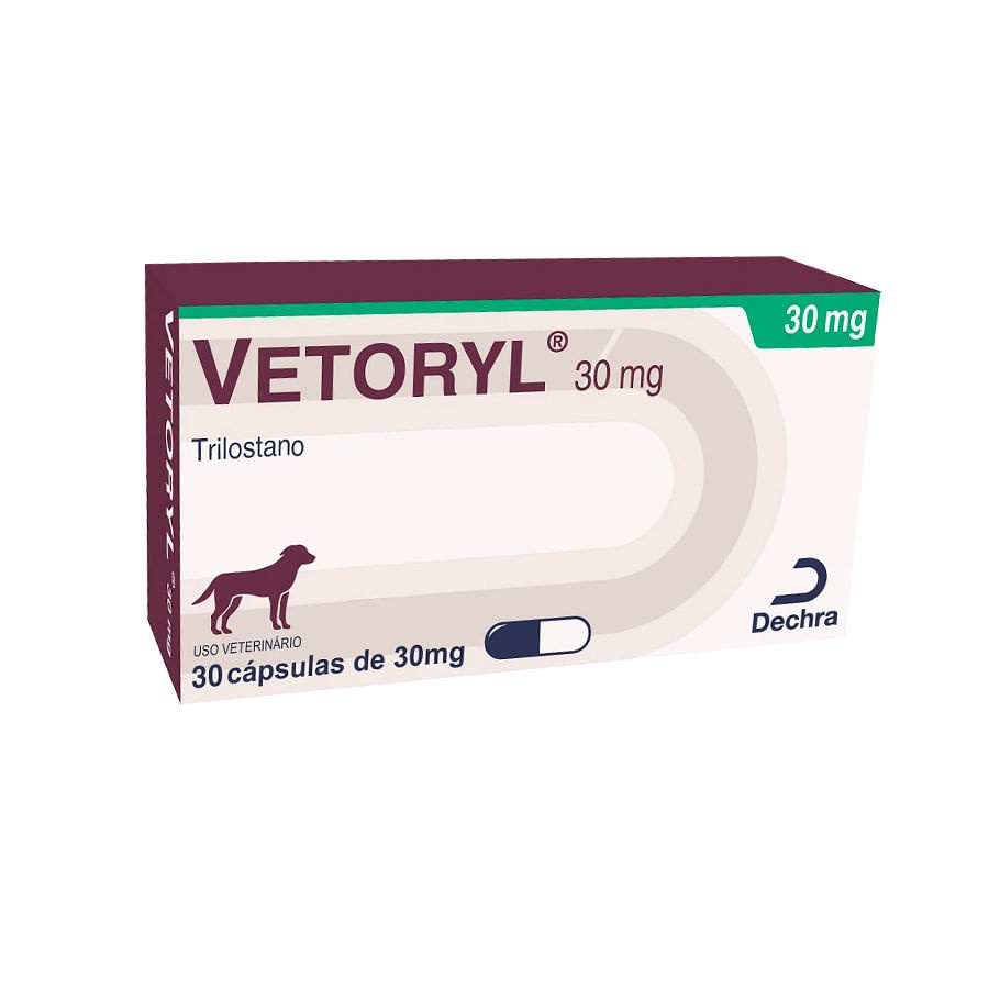 Inibidor Enzimático Dechra Vetoryl para Cães 30mg - 30 Cápsulas