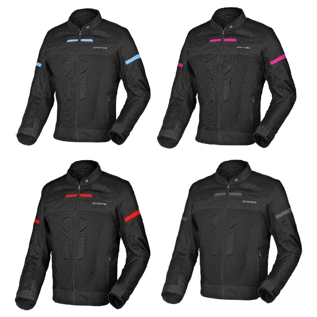 JAQUETA DE MOTO VENT MASCULINA FEMININA SHIVER VENTILADA PARA CALOR COM PROTEÇÃO BOLSOS POLIÉSTER REFLETIVA CONFORTÁVEL
