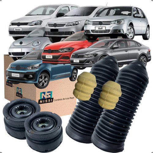 Par Kit Amortecedor Dianteiro Golf Gol Voyage G5 New Beetle Up! Virtus Polo