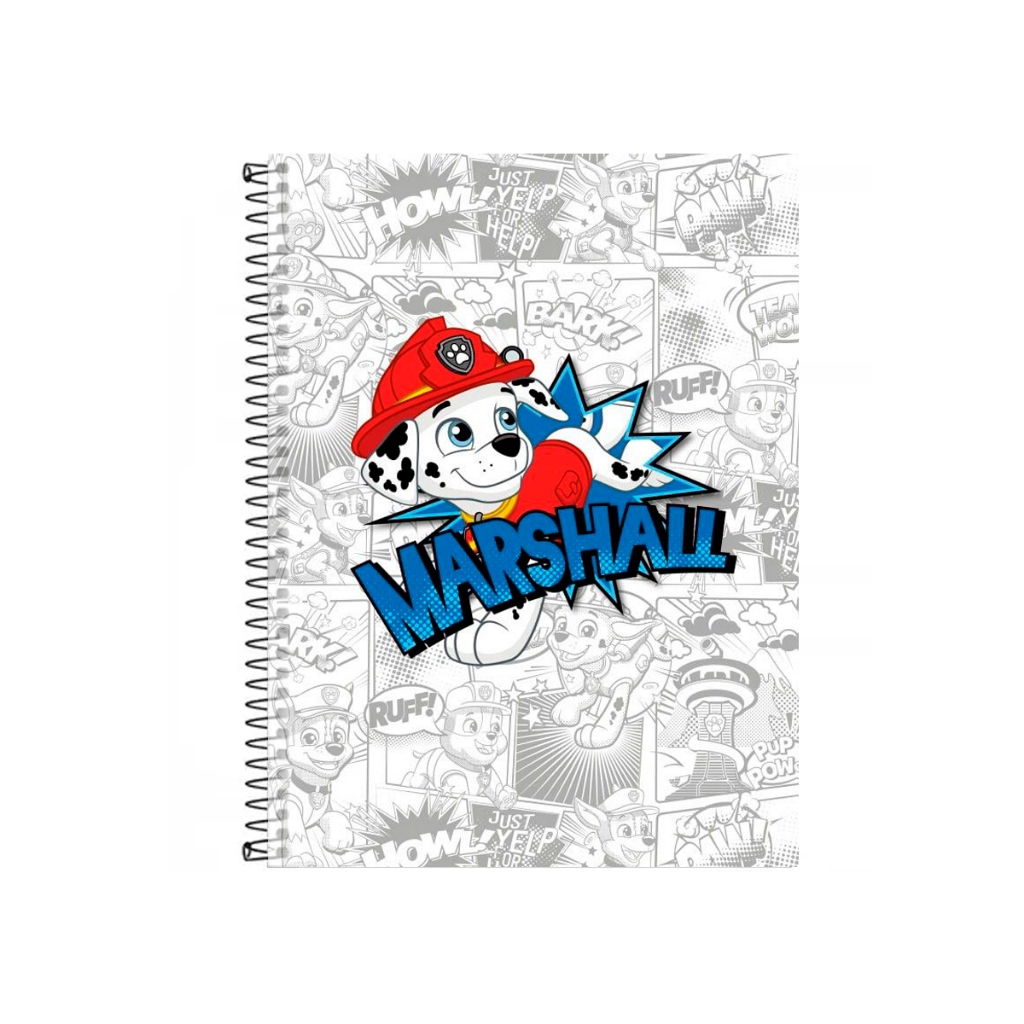 Caderno Patrulha Canina Infantil Personalizado, Caderno de Recado, Volta As Aulas Tamanho 15x21