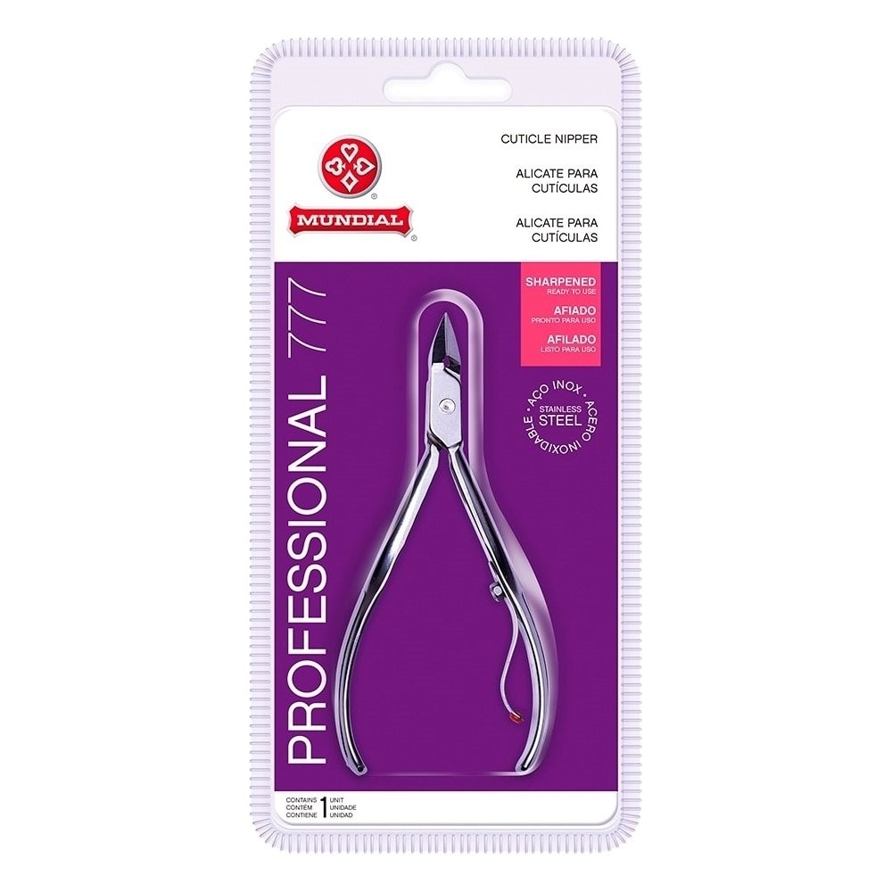 Alicate de Cutícula Mundial 777 Professional Inox