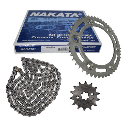 Kit Relação Transmissão Honda Xre 190 Nakata Com Retentor