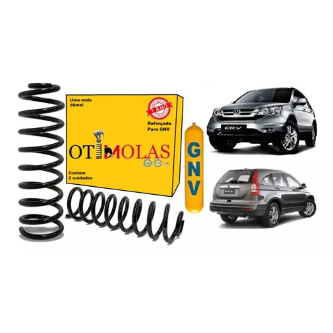 Par Mola Traseira Reforçada Gnv Honda Crv 2.0 16v 06 A 2011