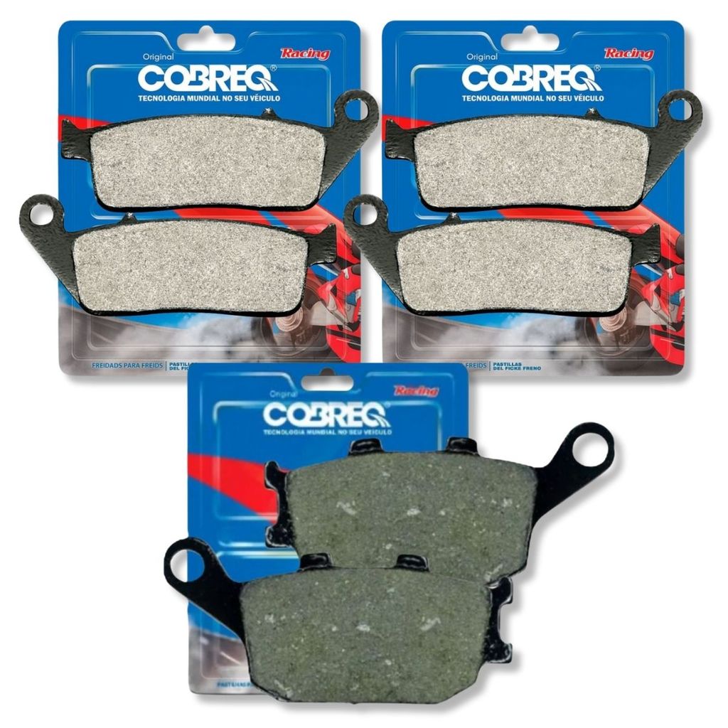 Kit Pastilhas de Freio Cb 600F Hornet Sem Abs 2002 A 2007 Cobreq