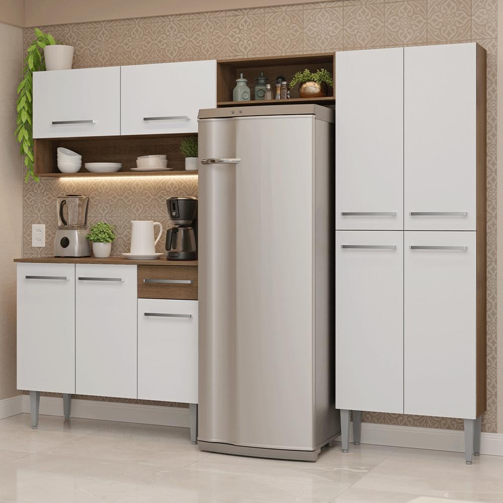 Armário de Cozinha Completa 229cm Emilly Madesa 017